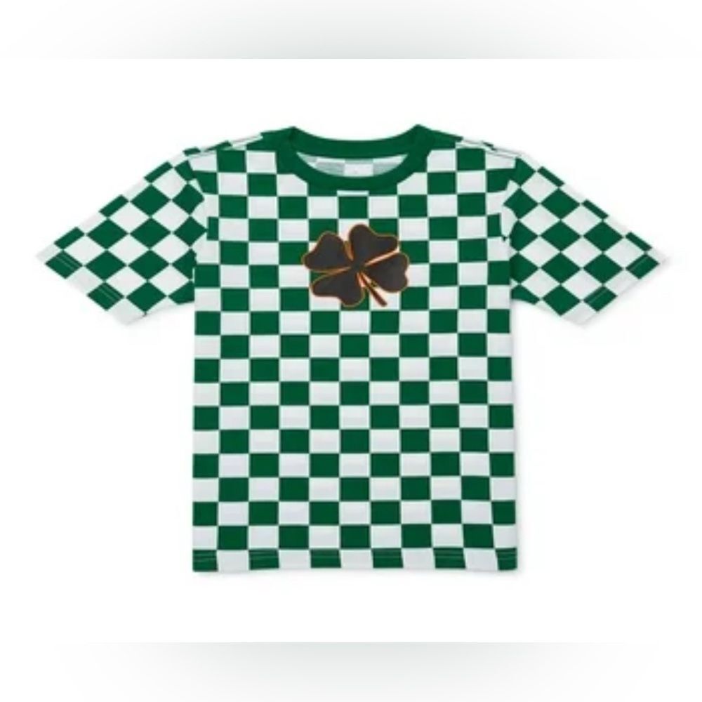 Way to Celebrate St Patrick’s Day Kids Shirt with Clover Design, Size S (6/6X)